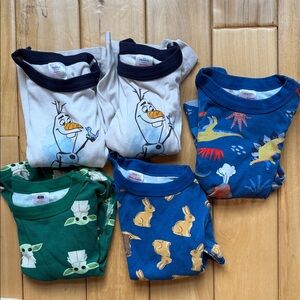 Hanna Andersson Kids Pajama Set (Set of 5) - 110/5 - Short Sleeve